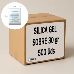 CAJA DE SILICA GEL  SOBRE – 30 GR  500 PIEZAS
