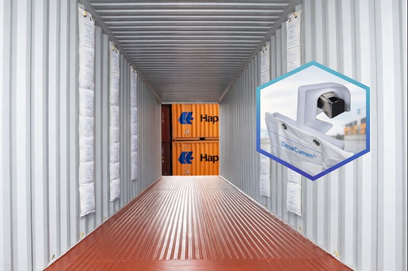 Desecantes contenedores marítimos 2 Instalación Cargo Pack