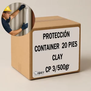DESECANTE PARA CONTENEDORES MARÍTIMOS SILICA PEM HI CARGO 3 (3X500G) / 1,500G CLAY (PTDCPHCL1500CG) 10UD